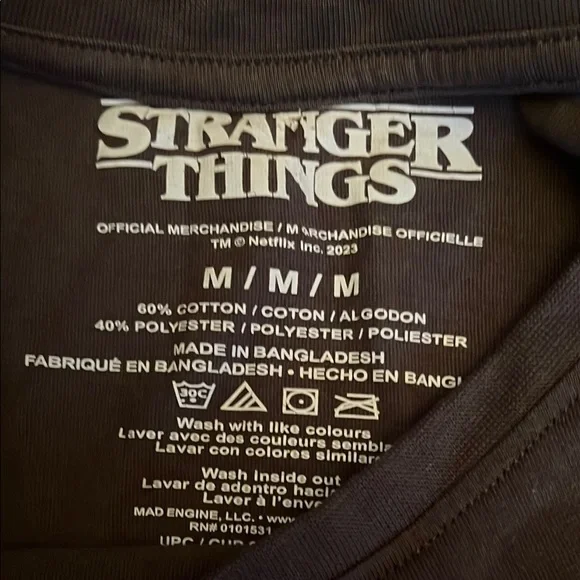 MAD Engine Black Stranger Things Tee - Picture 2 of 5
